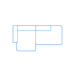 Furniture Sectional Sofas Mags Soft Low Sectional Chaise Sticker Svg Vector, Free Vectors File